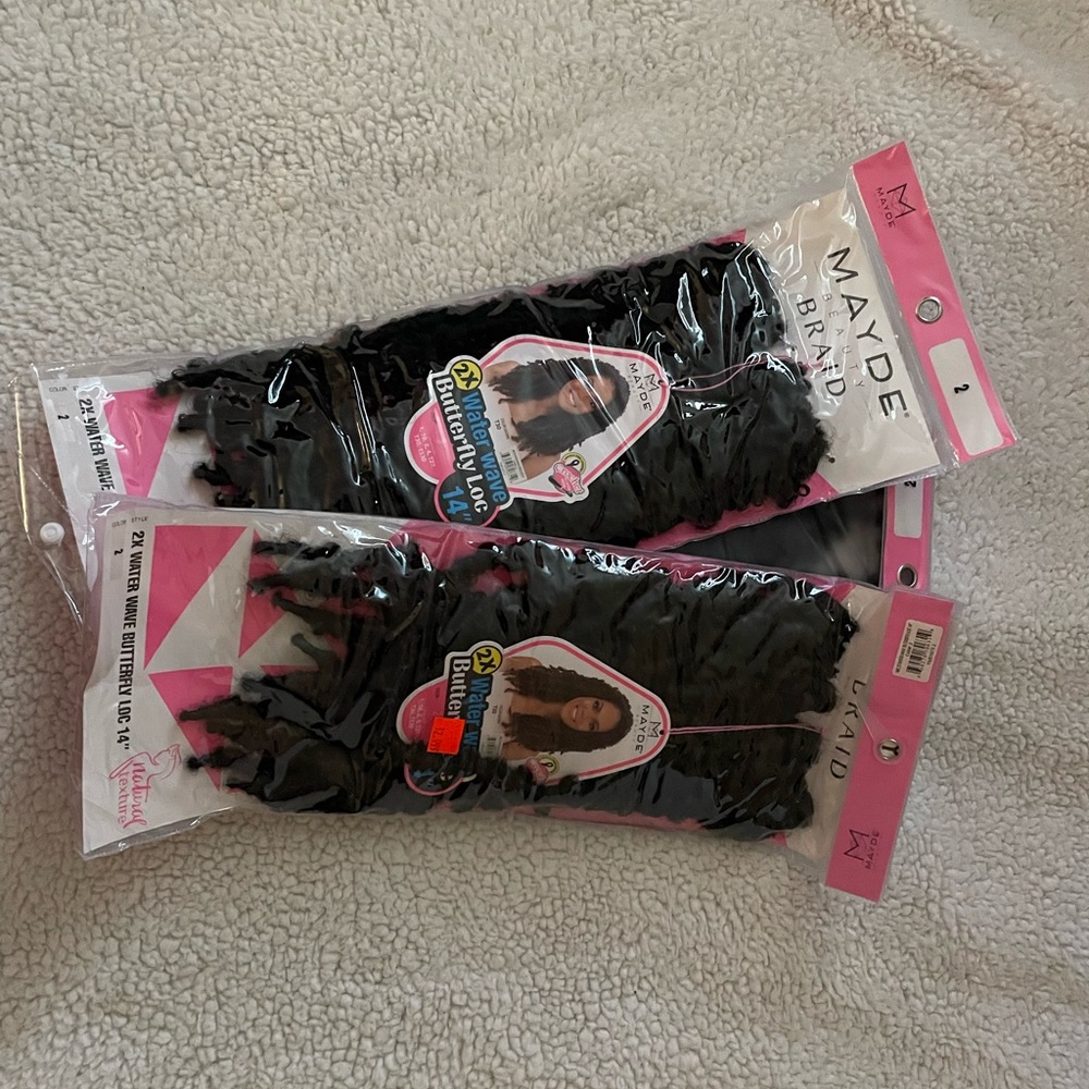 Unused new crotchet butterfly locs “14 inch” color 2